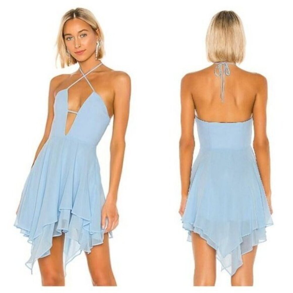 Michael Costello x REVOLVE Brighton Dress - Light Blue